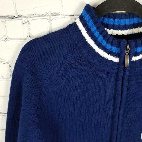 NHL JETS | knit full zip embroidered logo sweater - Picture 2 of 7